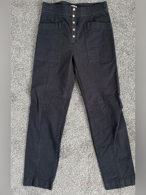LOFT LOU & GREY High-Waist Black Button-Front Utility Pants
Size Small. NWT